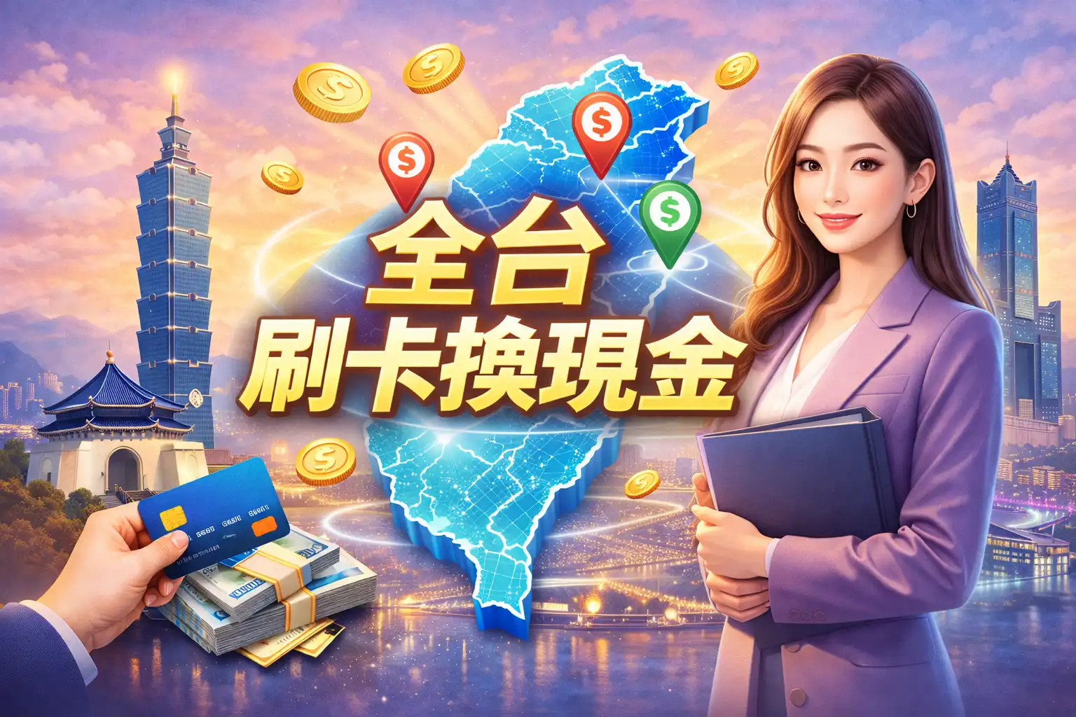 2026 全台實體賣場刷卡換現金據點:台北/台中/高雄現場領現安全流程懶人包